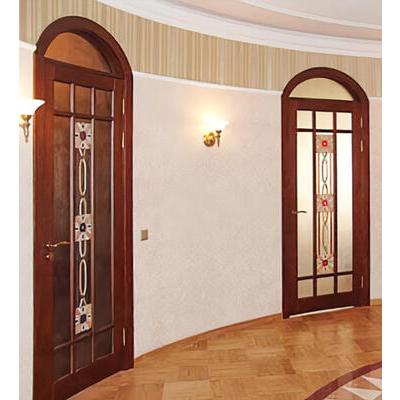 Межкомнатная дверь с витражом ДМ 44