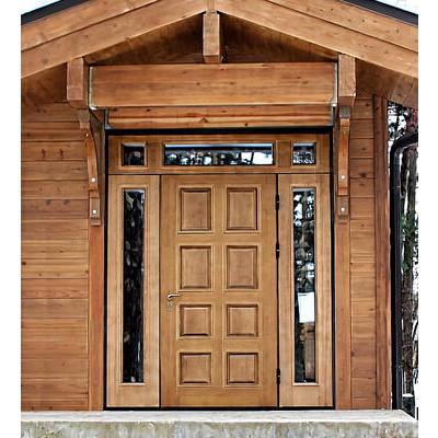 Входная дверь со стеклом ДМ 35