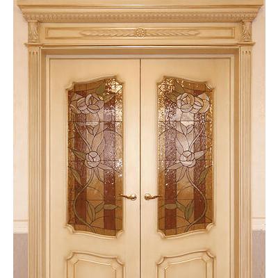 Дверь из массива со стеклом ДМ 16