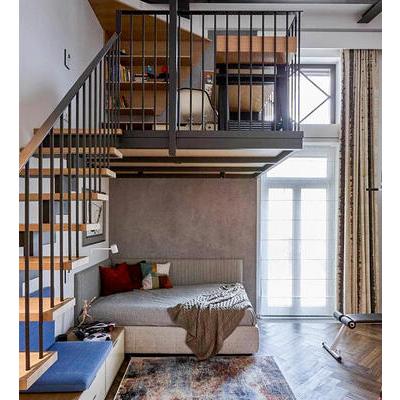 Парящая лестница на больцах ЛМ 30