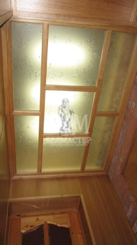 Потолок из матового стекла с рисунком ПМ 19
