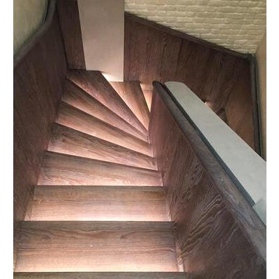 Забежная лестница из ольхи ЛМ 45