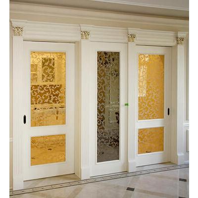 Дверь из массива со стеклом ДМ 13